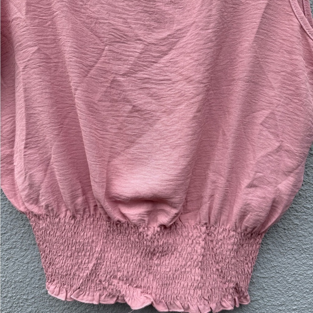 Women's Pink Sleeveless Top, Size Large - Picture 2 of 3